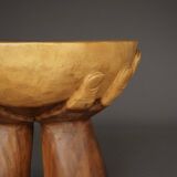 Table à manger vintage en bois massif. Années 1970