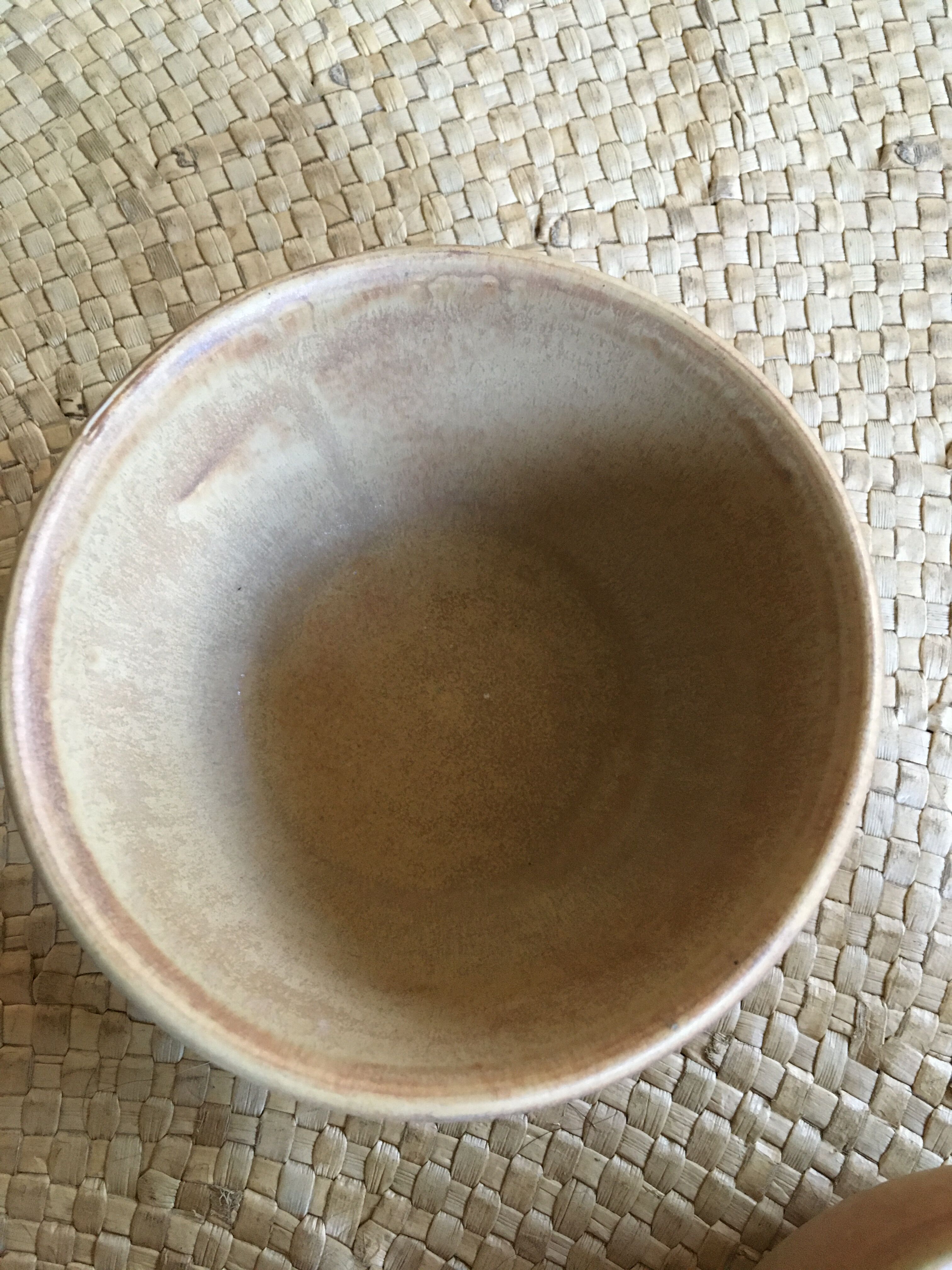 Series of 3 sandstone bowls