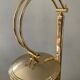 Articulated floor lamp from the 80s in gold metal