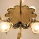 Extraordinary huge brass Art Deco chandelier, 1930s / Cubism