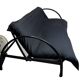 Black painted metal sofa bed, Industrial style