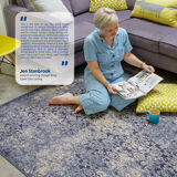 Tapis bleu 1,6x2,3 m