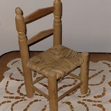 Chaise de poupée artisanale - vintage