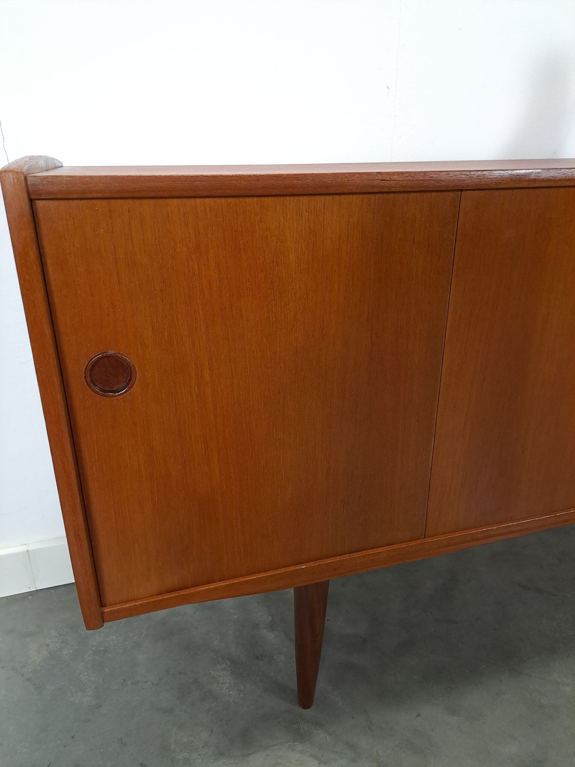 Teak veneer sideboard with drawers from Sweden