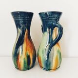 Pair of Flemish sandstone vases