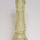 Bougeoir en verre coloré joaune soleil