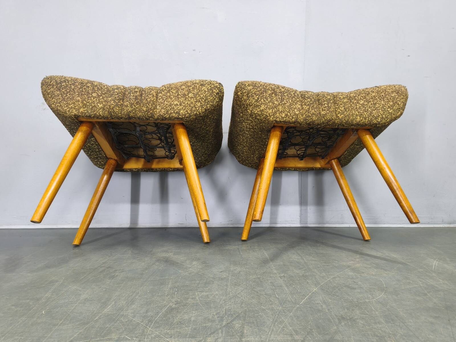 Pair of Czech Mid Century Stools, 1960s
