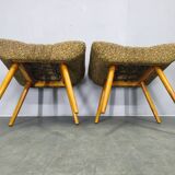 Pair of Czech Mid Century Stools, 1960s