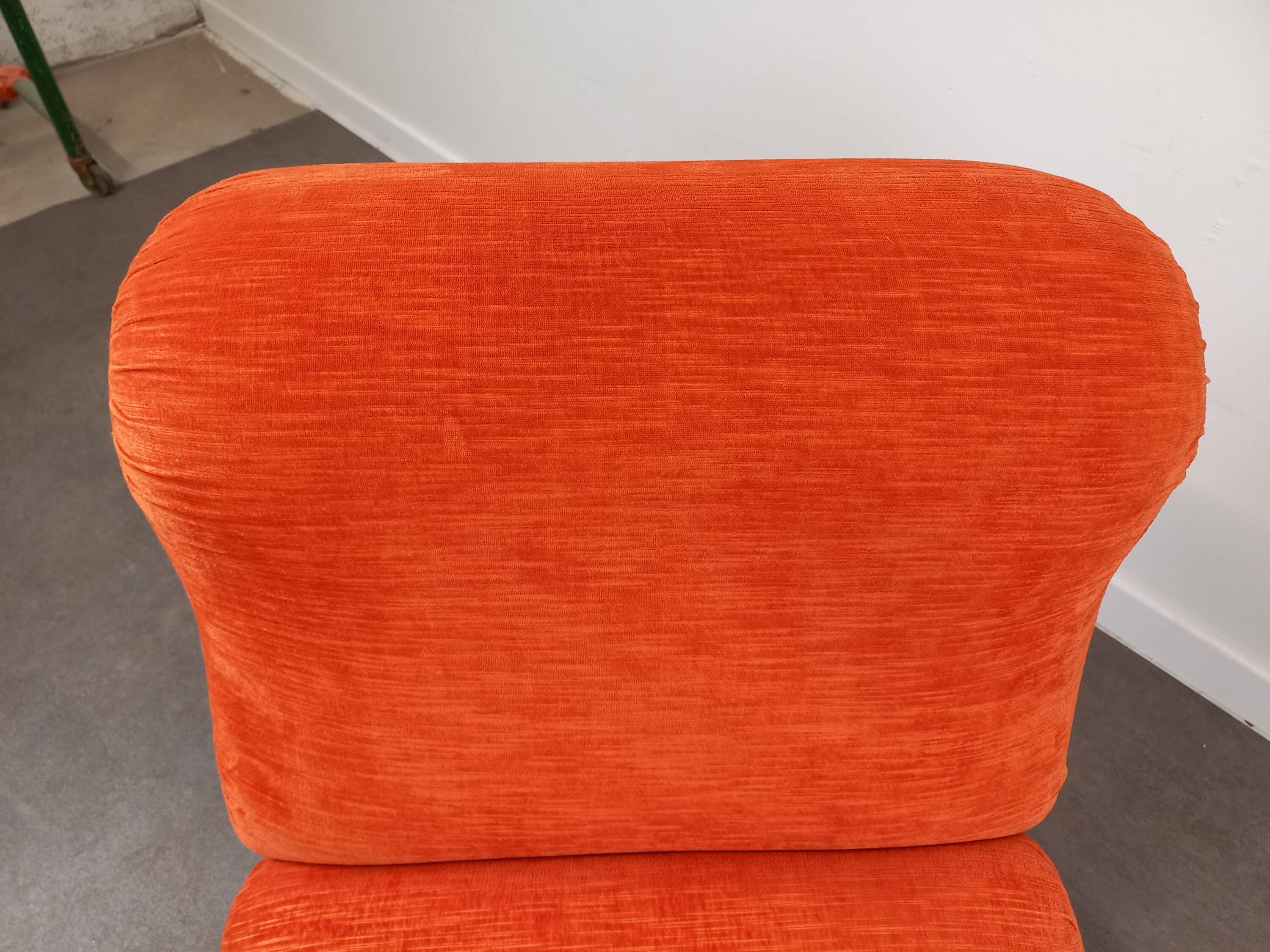 Vintage orange fireside chair