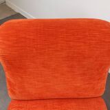 Vintage orange fireside chair