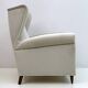 Fauteuils en velours italiens modernes du milieu du siècle, attribués à Gio Ponti, années 1950