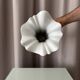 Vintage Hutschenreuther White Porcelain Sculptural Vase, Germany, 1970s