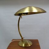 Large brass table lamp, Egon Hillebrand, 1930s