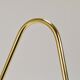 Carl Auböck II Magazine rack Midcentury, brass and brown leather, vintage, Austria