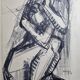 Nude study signed by Maurice de Bus, 1959, 50 x 59 cm