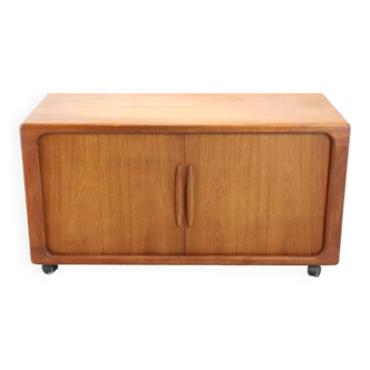 Dyrlund danish design teak sideboard on wheels 'Addit' | 124 CM