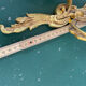Pair of bronze Art Nouveau wall sconces.