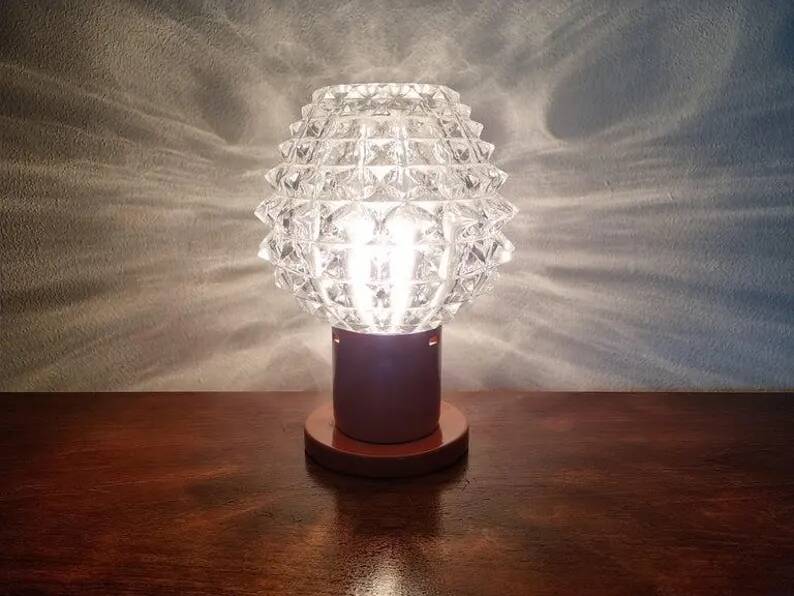 Set of Six Table Midcentury Table Lamps, Kamenicky Senov, 1970s