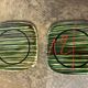 Pair of ceramic coasters from Saint Clément, 1950