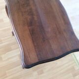 Wooden pedestal table