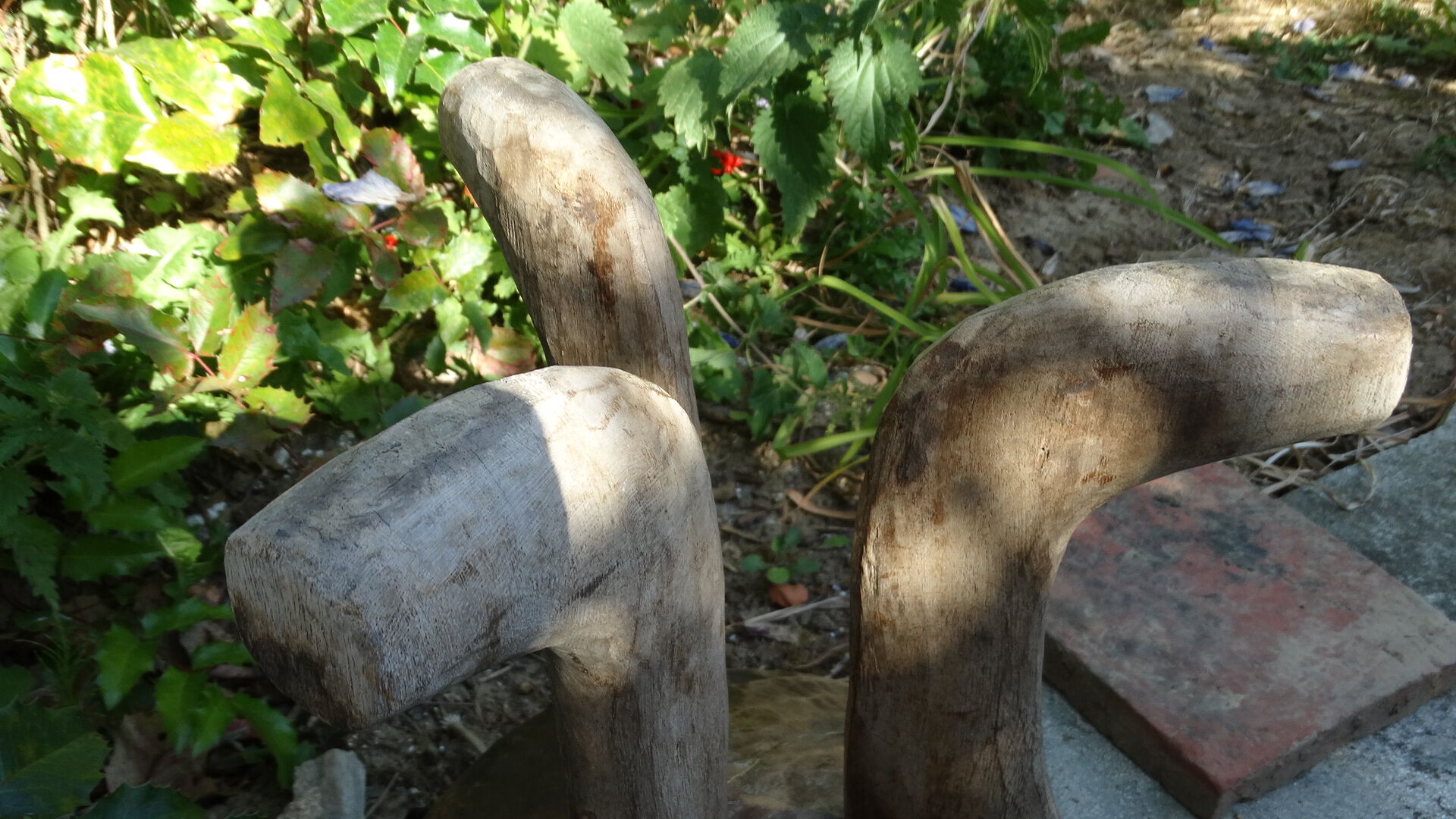 African wooden stool