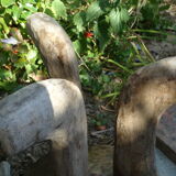 African wooden stool