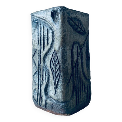 Vase carré décor abstrait