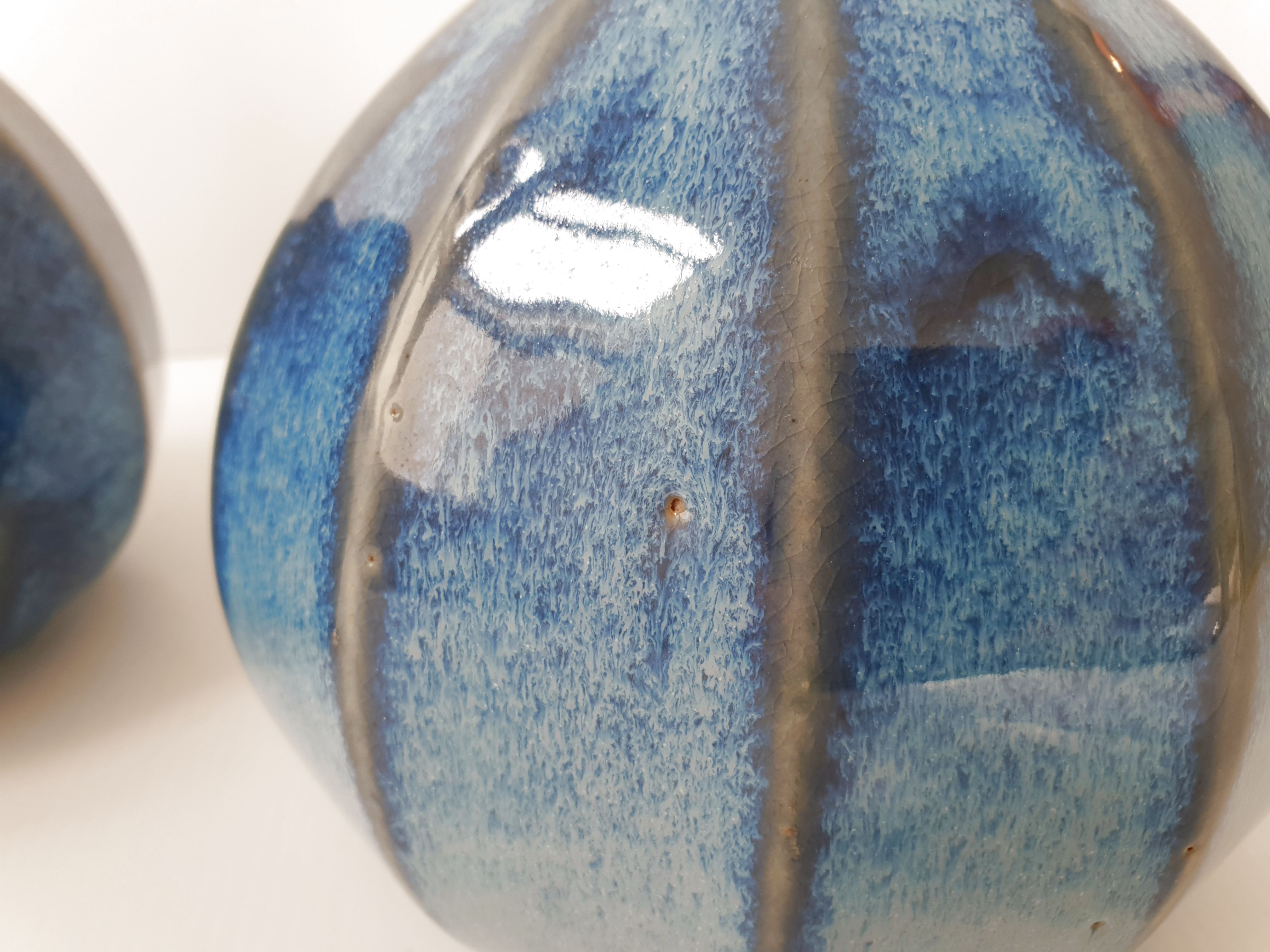 Pair of vintage sandstone vases