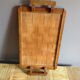 Woven wooden tray