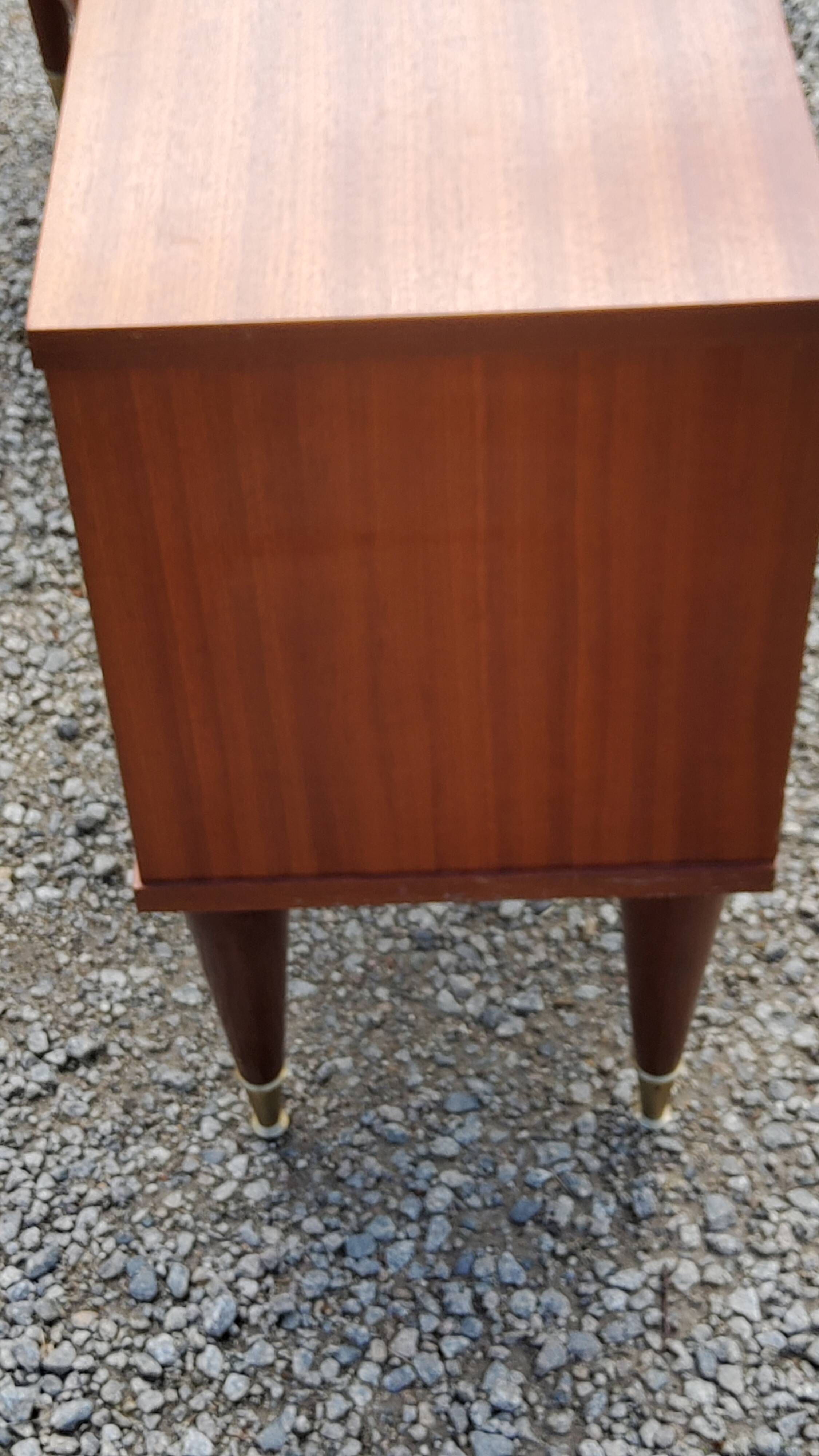 Pair of vintage bedside tables from the 60s in Scandinavian style
