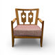 "José" armchair in solid oak by Guillerme & Chambron for Votre Ma