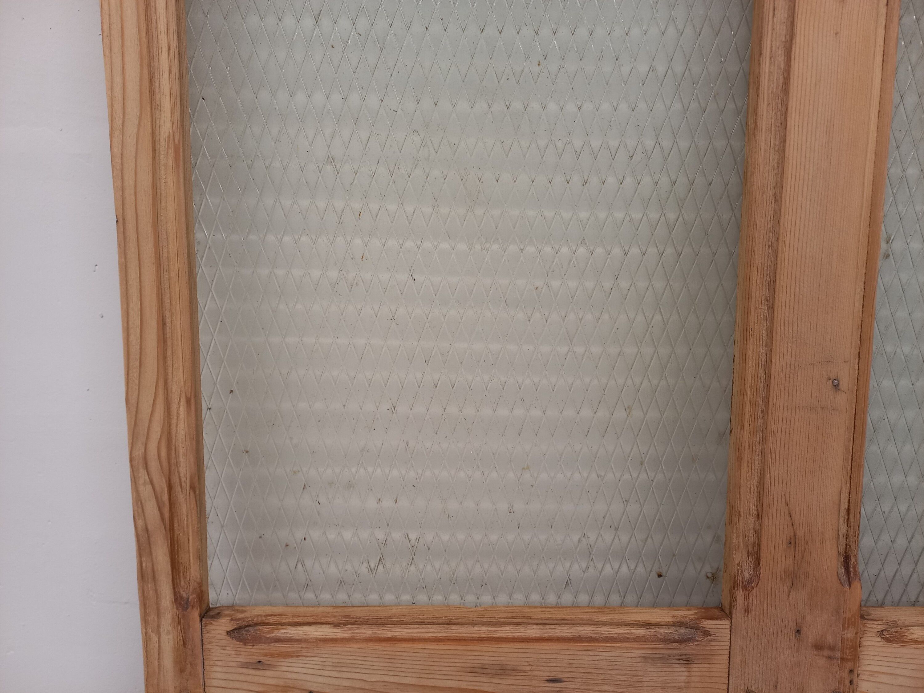 Partition in wood and glass 128 cm