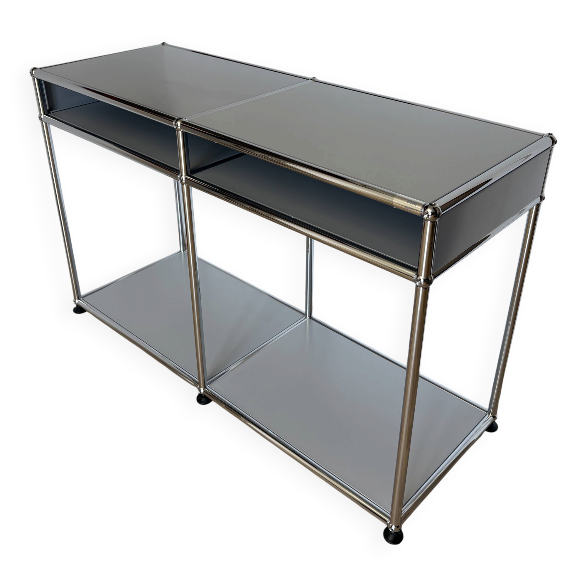 Meuble d’appoint USM Haller en Argent Mat