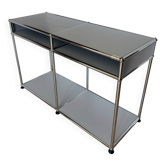 Meuble d’appoint USM Haller en Argent Mat