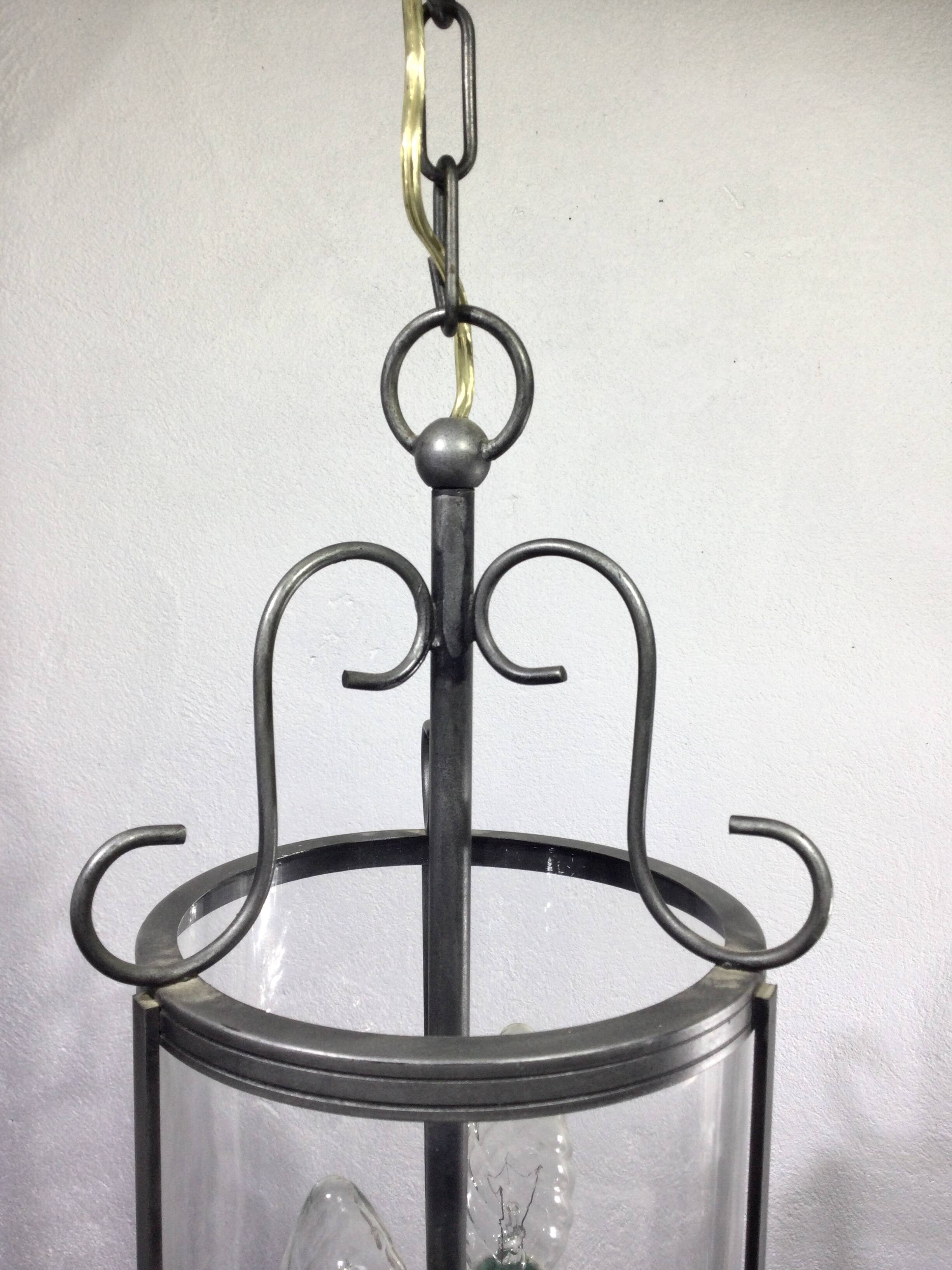 2-light wrought iron lantern