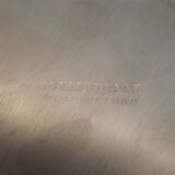 Elegant stainless steel champagne bucket signed by Guy Degrenne, made in France.