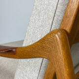 2seater sofa in oak by Tove & Edward Kindt-Larson