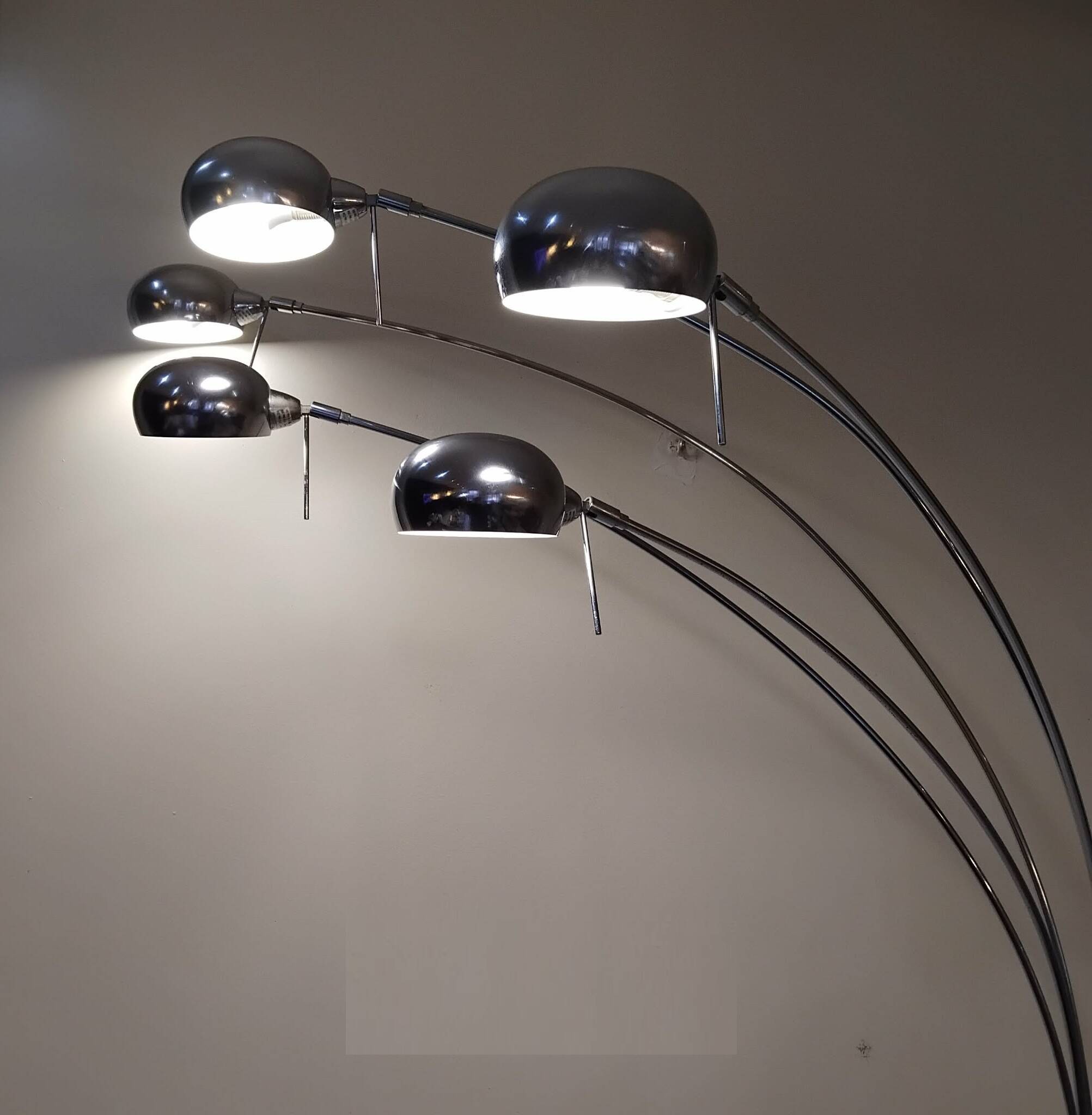 1970s five-armed floor lamp