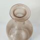 Frosted pale pink glass carafe 29 cm