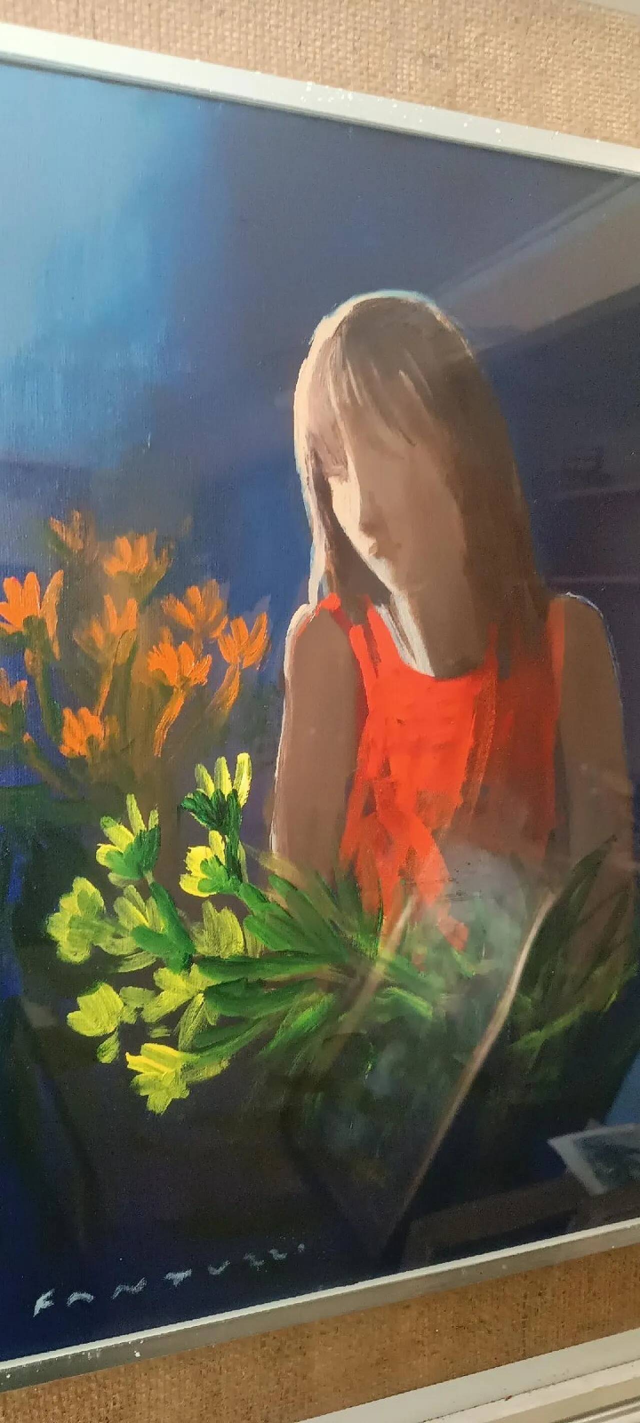 Oil painting on canvas by Eliano Fantuzzi, 20th century