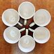6 old Devres Fourmaintraux Rouen coffee cups Dinan model 19th century