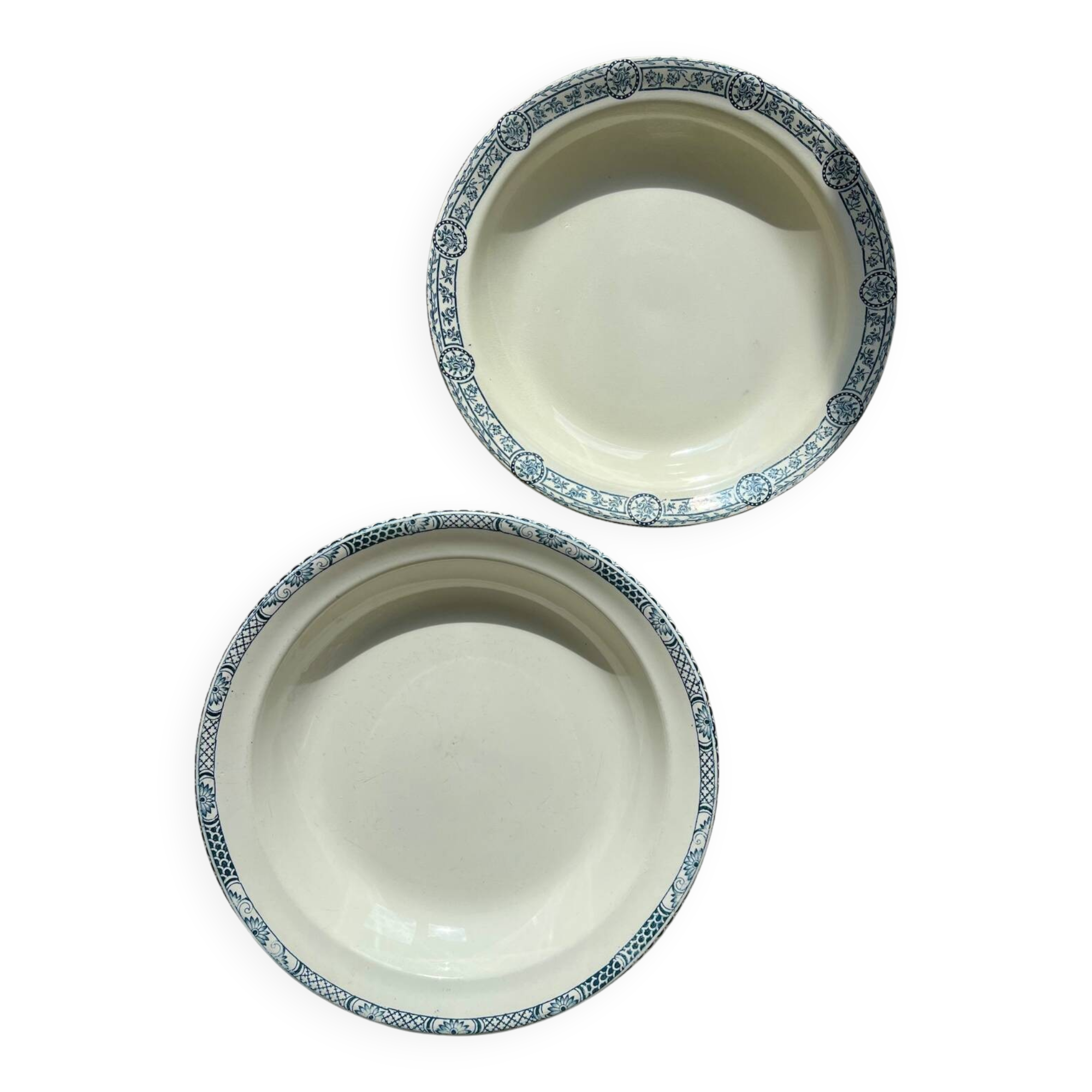 Pair of ironstone dishes