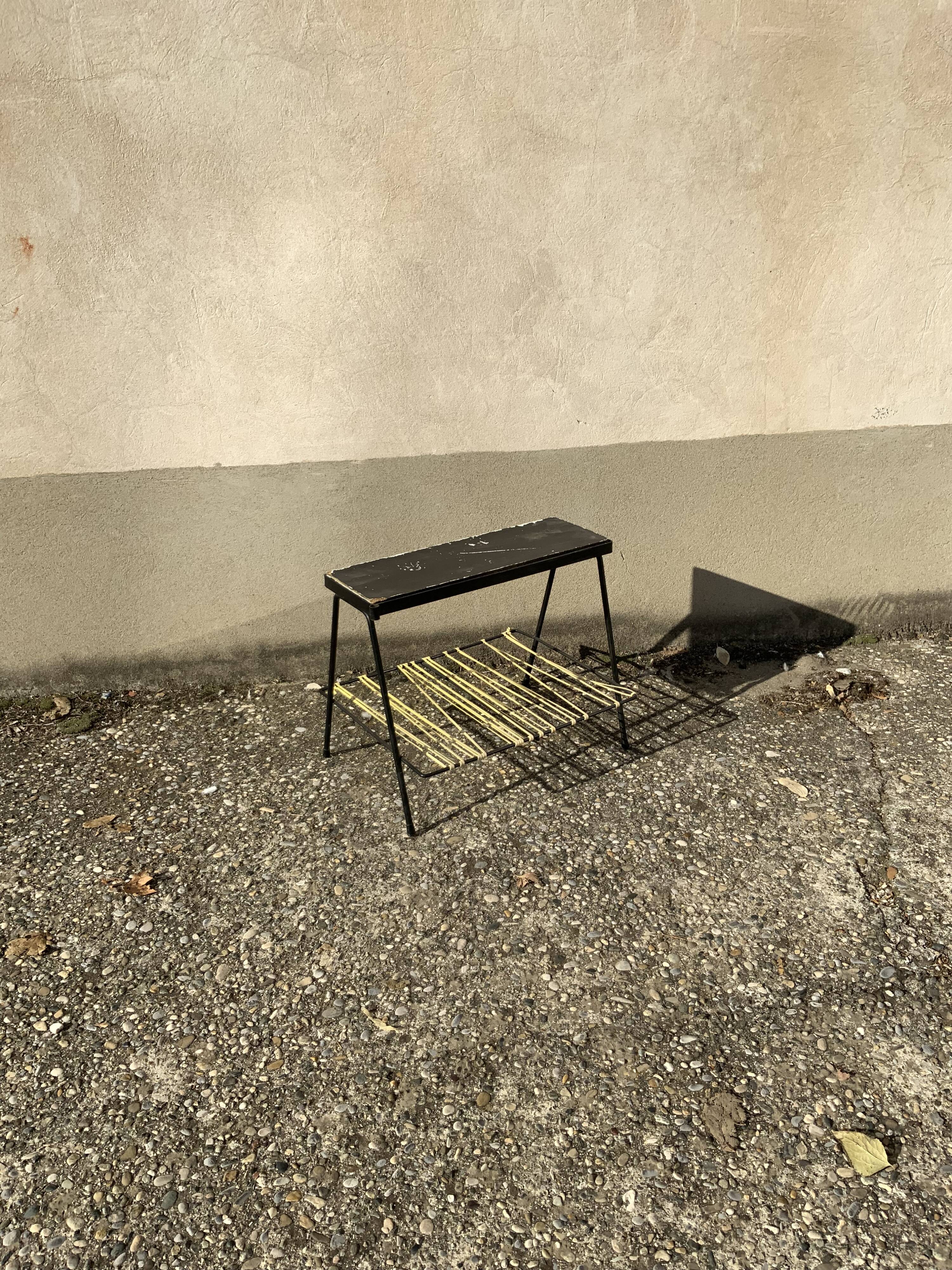 Vintage sofa end review door scoubidou wood tablet and lamp holder