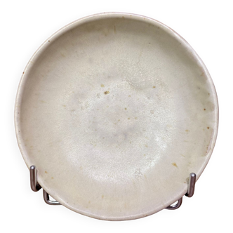 Signed stoneware cup of Raku type