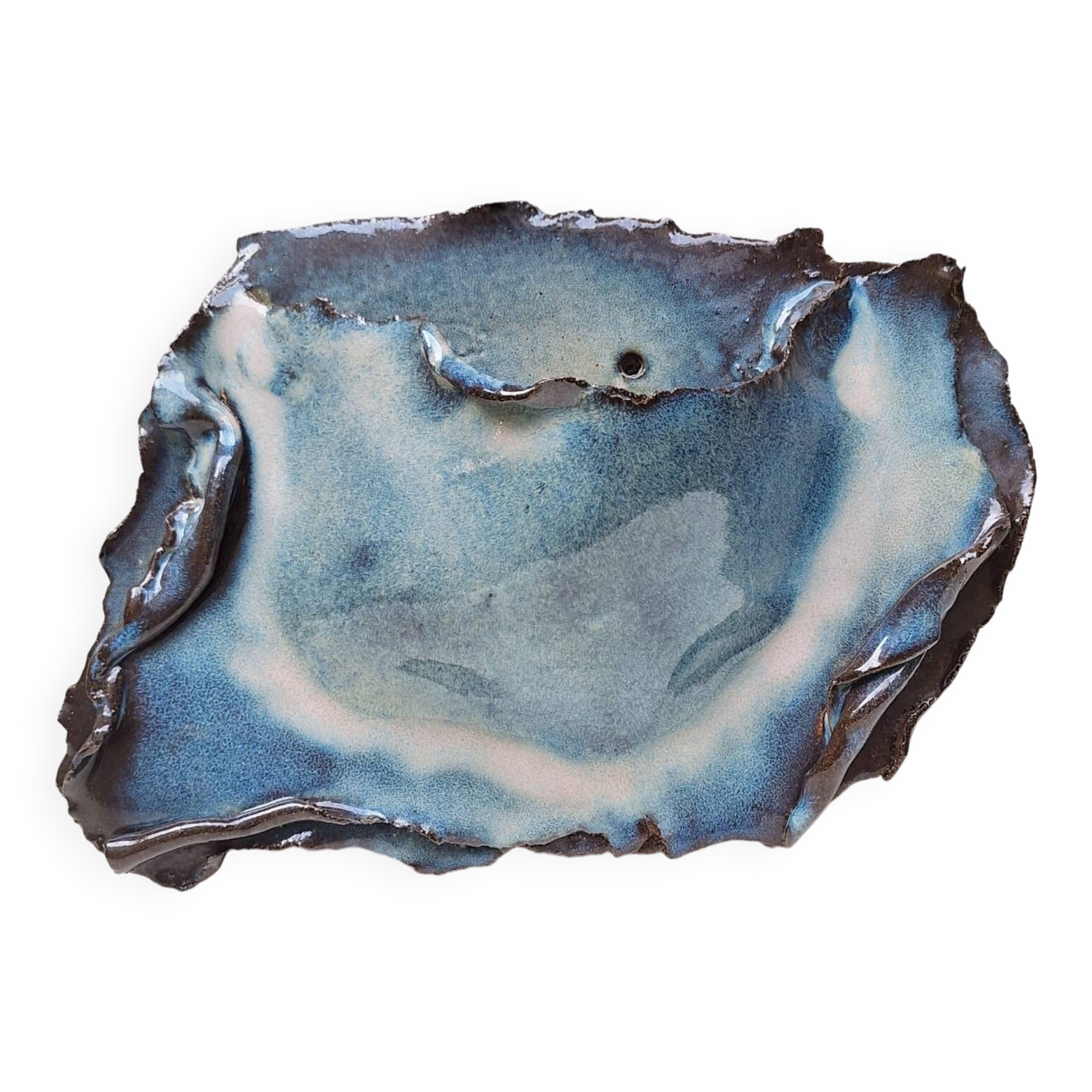 Ceramic wall vase by Nadia and Alain Pinel