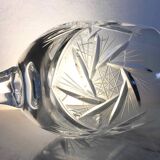 Set of 12 cut crystal wine glasses