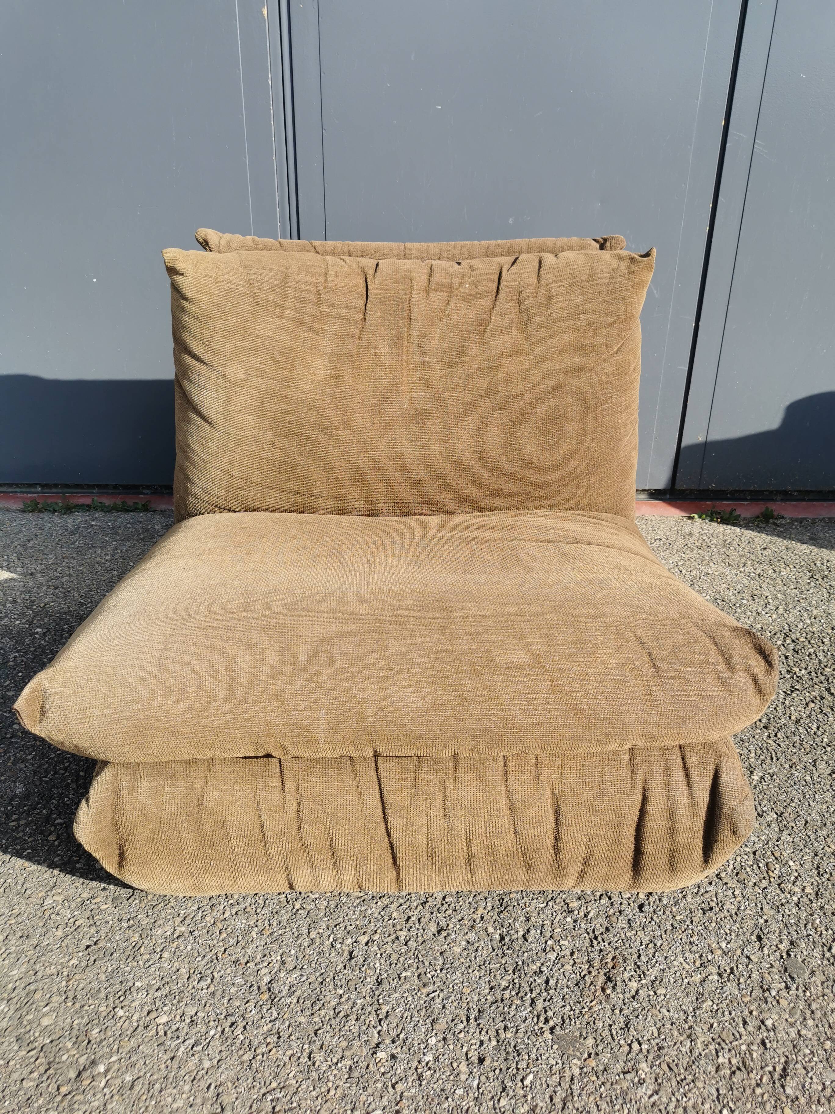 Paire de chauffeuse Cinna des années 70