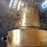 Vintage Limberg table lamp in bubbled glass and brass base