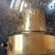 Vintage Limberg table lamp in bubbled glass and brass base