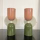 Pair of double-lit wall lights